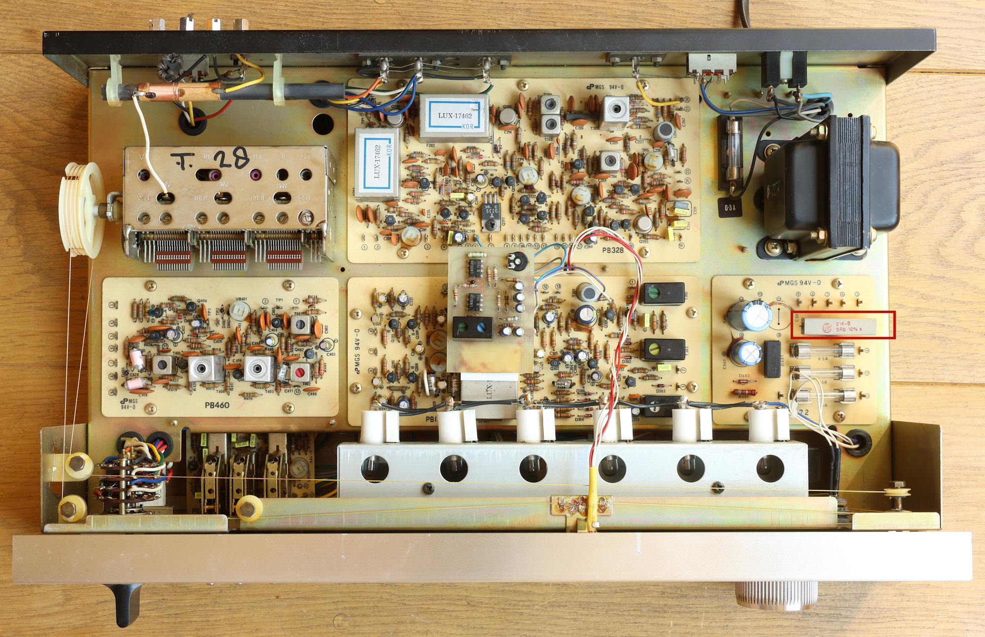 Audiovintage Luxman T300V inside